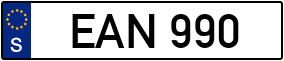Trailer License Plate